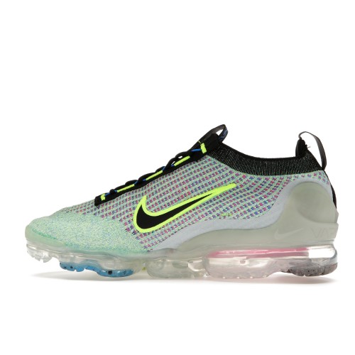 Кроссы Nike Air VaporMax 2021 Flyknit Next Nature Volt Photo Blue - мужская сетка размеров