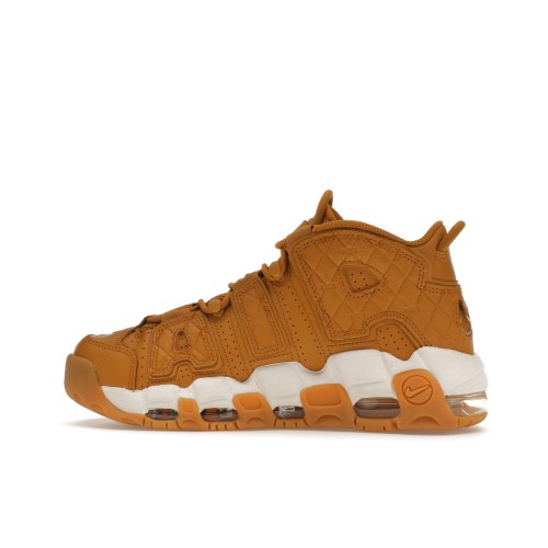 Кроссы Nike Air More Uptempo Quilted Wheat Gum Light Brown (W) - женская сетка размеров