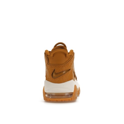 Кроссы Nike Air More Uptempo Quilted Wheat Gum Light Brown (W) - женская сетка размеров