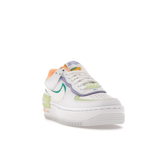 Кроссы Nike Air Force 1 Low Shadow White Peach Cream Lime (W) - женская сетка размеров