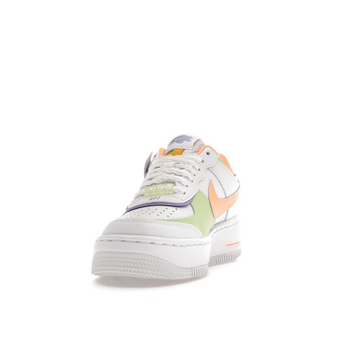 Кроссы Nike Air Force 1 Low Shadow White Peach Cream Lime (W) - женская сетка размеров