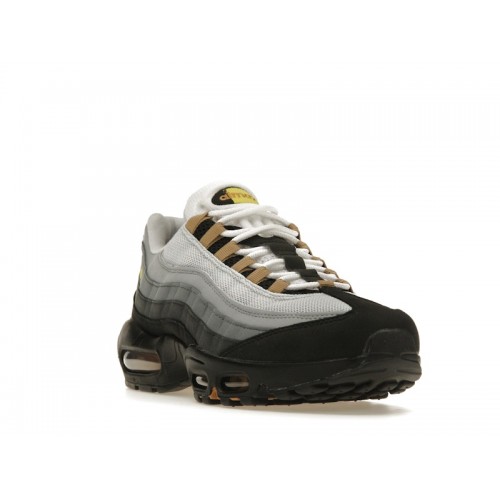 Кроссы Nike Air Max 95 Icons Yellow Strike - мужская сетка размеров