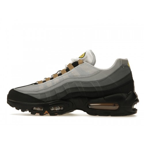 Кроссы Nike Air Max 95 Icons Yellow Strike - мужская сетка размеров