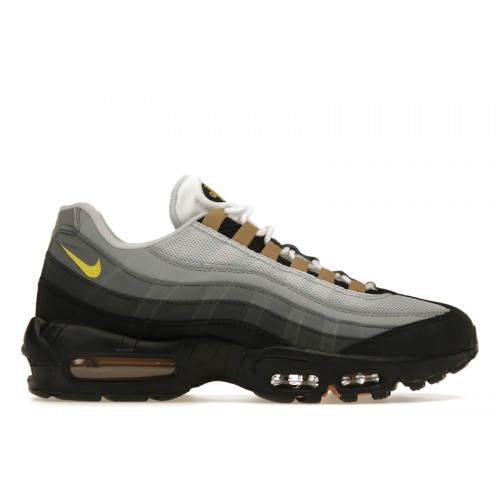 Кроссы Nike Air Max 95 Icons Yellow Strike - мужская сетка размеров