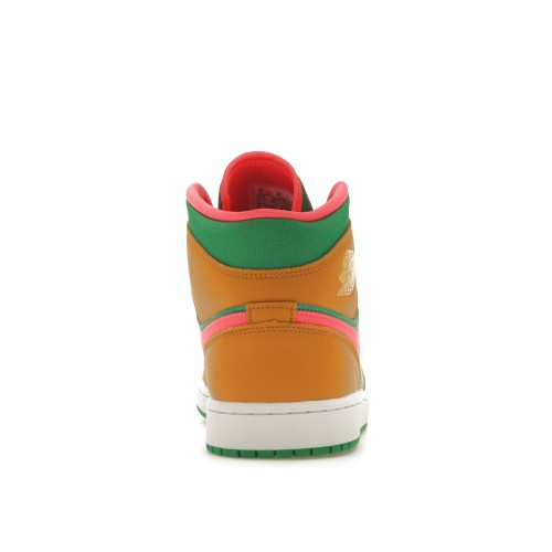 Кроссы Jordan 1 Mid SE Wheat Watermelon - мужская сетка размеров