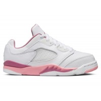 Детские Jordan 5 Retro Low White Desert Berry Black Coral Chalk (PS)