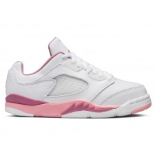Детские Jordan 5 Retro Low White Desert Berry Black Coral Chalk (PS)