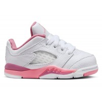 Малышам Jordan 5 Retro Low White Desert Berry Black Coral Chalk (TD)