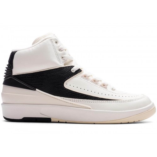Кроссы Jordan 2 Retro Sail Black (W) - женская сетка размеров