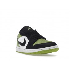 Женские Jordan 1 Low Snakeskin Vivid Green (W)