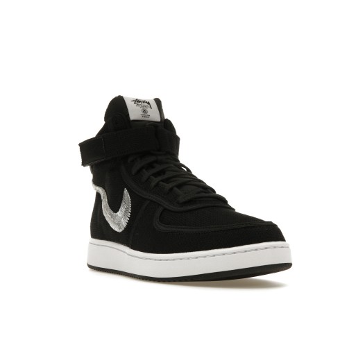 Кроссы Nike Vandal High Stussy Black - мужская сетка размеров