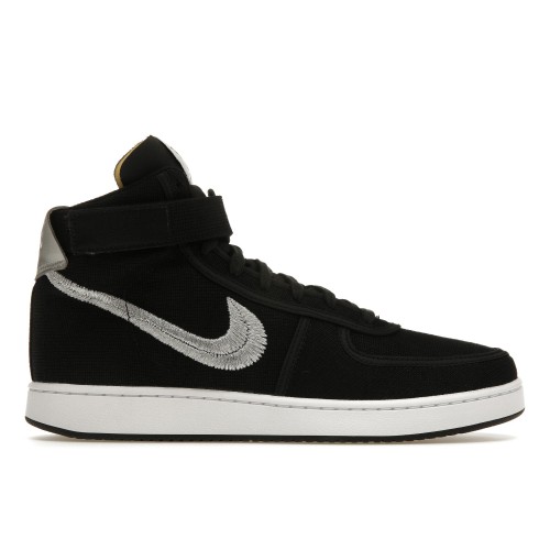 Кроссы Nike Vandal High Stussy Black - мужская сетка размеров