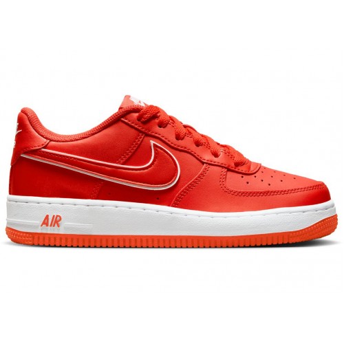 Кроссы Nike Air Force 1 Low Picante Red (GS) - подростковая сетка размеров