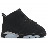 Кроссовки для малыша Jordan 6 Retro Chrome Metallic Silver (TD)