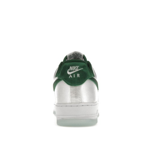 Кроссы Nike Air Force 1 Low 07 Satin White Pine Green (W) - женская сетка размеров
