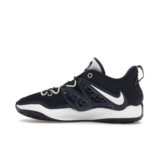 Кроссы Nike KD 15 TB Midnight Navy (White Tongue) - мужская сетка размеров