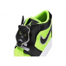 Детские Jordan 1 Low Alt SE Black Cat Volt (PS)