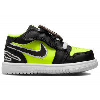 Малышам Jordan 1 Low Alt SE Black Cat Volt (TD)