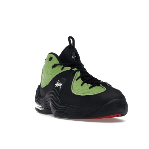 Кроссы Nike Air Penny 2 Stussy Vivid Green Black - мужская сетка размеров