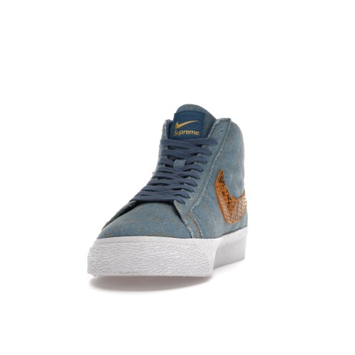 Кроссы Nike SB Blazer Mid QS Supreme Denim - мужская сетка размеров