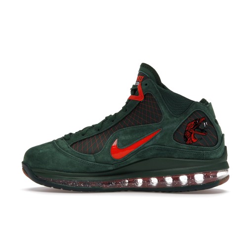 Кроссы Nike LeBron 7 FAMU Gorge Green - мужская сетка размеров