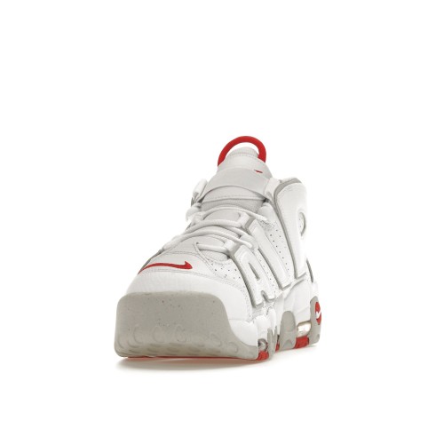 Кроссы Nike Air More Uptempo 96 White Grey Fog University Red - мужская сетка размеров