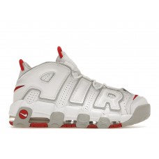 Кроссовки Nike Air More Uptempo 96 White Grey Fog University Red