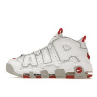 Кроссовки Nike Air More Uptempo 96 White Grey Fog University Red