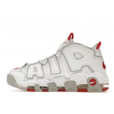 Кроссовки Nike Air More Uptempo 96 White Grey Fog University Red