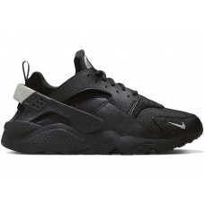 Кроссовки Nike Air Huarache Black Metallic Silver Mini Swoosh