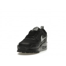 Nike Air Max 90 Black Metallic Silver Mini Swoosh