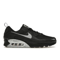 Кроссовки Nike Air Max 90 Black Metallic Silver Mini Swoosh