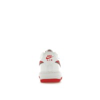 Подростковые Nike Air Force 1 White Habanero Red Mini Swoosh (GS)
