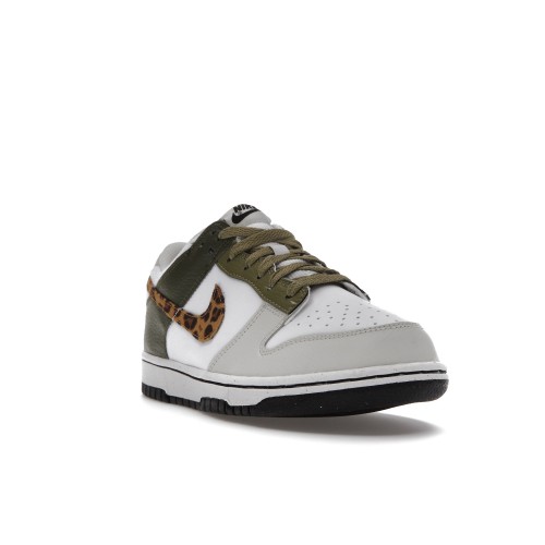 Кроссы Nike Dunk Low Olive Leopard (GS) - подростковая сетка размеров