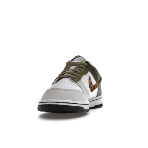 Кроссы Nike Dunk Low Olive Leopard (GS) - подростковая сетка размеров