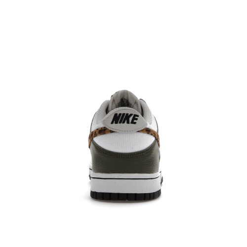 Кроссы Nike Dunk Low Olive Leopard (GS) - подростковая сетка размеров