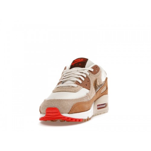 Кроссы Nike Air Max 90 SE Pale Ivory Snakeskin Swoosh (W) - женская сетка размеров