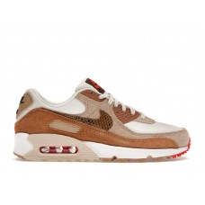 Женские кроссовки Nike Air Max 90 SE Pale Ivory Snakeskin Swoosh (W)