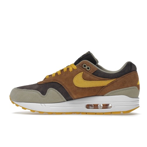 Кроссы Nike Air Max 1 PRM Duck Pecan Yellow Ochre - мужская сетка размеров