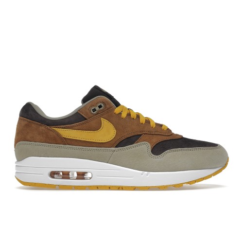 Кроссы Nike Air Max 1 PRM Duck Pecan Yellow Ochre - мужская сетка размеров