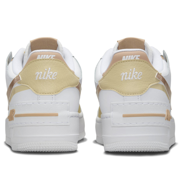 Nike Air Force 1 Low Shadow White Team Gold Rattan (W) - женская сетка размеров Nike Air Force 1 Low Shadow White Team Gold Rattan (W) - женская сетка размеров