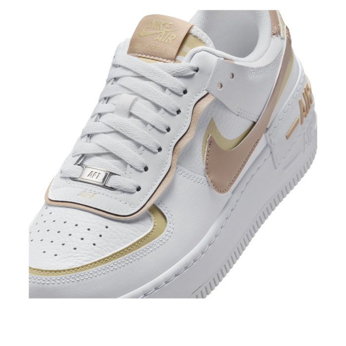 Nike Air Force 1 Low Shadow White Team Gold Rattan (W) - женская сетка размеров Nike Air Force 1 Low Shadow White Team Gold Rattan (W) - женская сетка размеров