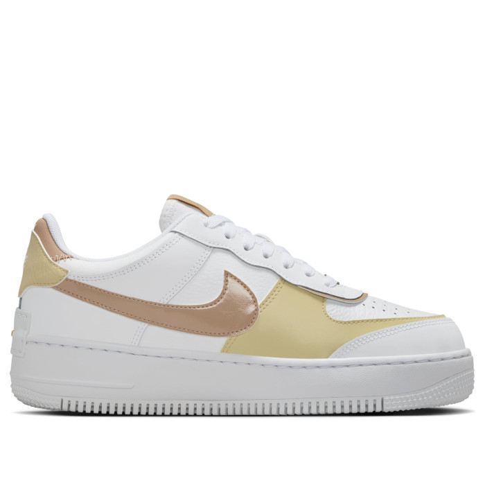 Nike Air Force 1 Low Shadow White Team Gold Rattan (W) - женская сетка размеров Nike Air Force 1 Low Shadow White Team Gold Rattan (W) - женская сетка размеров