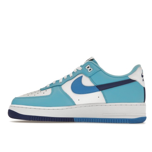 Кроссы Nike Air Force 1 Low 07 LV8 Split Light Photo Blue Deep Royal - мужская сетка размеров