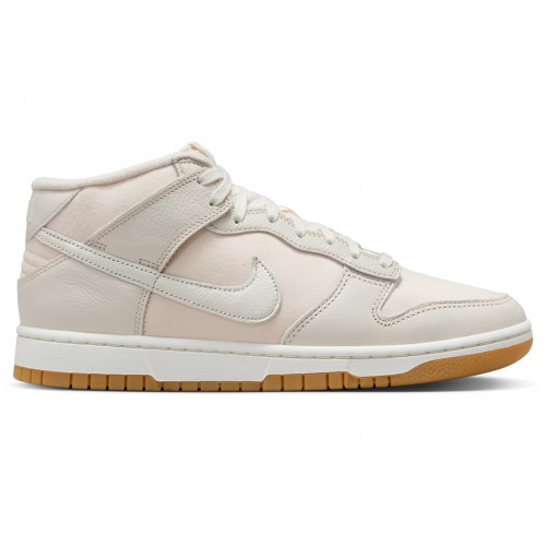 Кроссы Nike Dunk Mid Canvas Light Orewood Brown Gum - мужская сетка размеров
