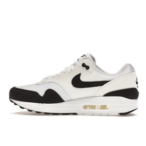 Кроссы Nike Air Max 1 White Black Neutral Grey (W) - женская сетка размеров