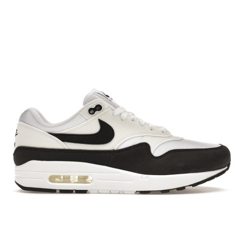 Кроссы Nike Air Max 1 White Black Neutral Grey (W) - женская сетка размеров