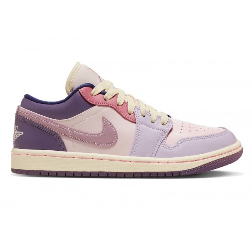 Кроссы Jordan 1 Low Pastel Purple (W) - женская сетка размеров