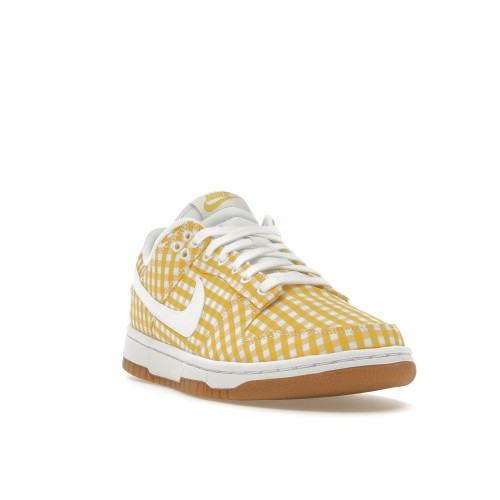 Кроссы Nike Dunk Low Yellow Gingham (W) - женская сетка размеров