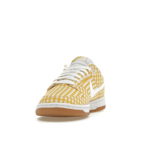 Кроссы Nike Dunk Low Yellow Gingham (W) - женская сетка размеров